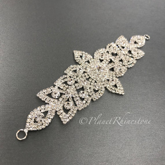Silver Rhinestone Applique #0169