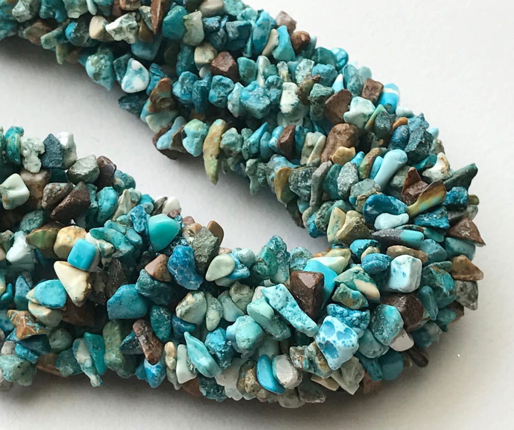 WHOLESALE 5 Strands Turquoise Chips Beads Natural Turquoise