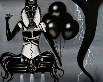 Original Oil Painting by Aleta Welling "Trouble Maker" - 62x76cm