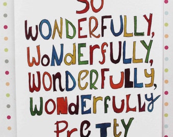 So Wonderfully, Wonderfully, Wonderfully, Wonderfully Pretty. The Cure Card