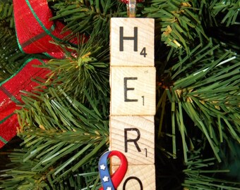 Hero Scrabble Ornament 7375