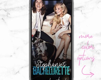Bachelorette Snapchat Geofilter Bachelorette Snapchat Filter Hen Party Girls Night Wedding Glitter Snapchat Bachelorette Geofilter Filter