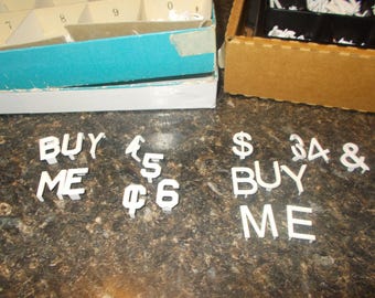 Letter board letters and numbers lot