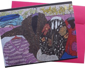 Art note card 'Closet #4'