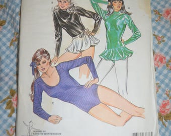 Kwik Sew 1301 Misses Leotards and Wrap Skirt Pattern - UNCUT - Size Xs S M L XL