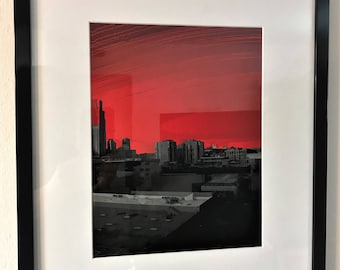 Red Sunset over the City