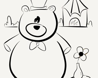 Circus coloring book | Etsy Circus coloring book | Etsy