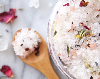 Lime Lavender Rosemary Bath Salts | Bath Soak | Herbal Bath Soak | Lavender Bath Salts | Rosemary Bath Salts