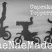 Dirt bike Birthday Cupcake Toppers