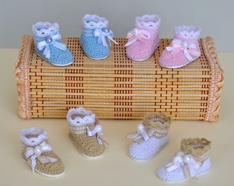 Knitted boots for Littlefee, Yosd, 1/6 Bjd dolls.