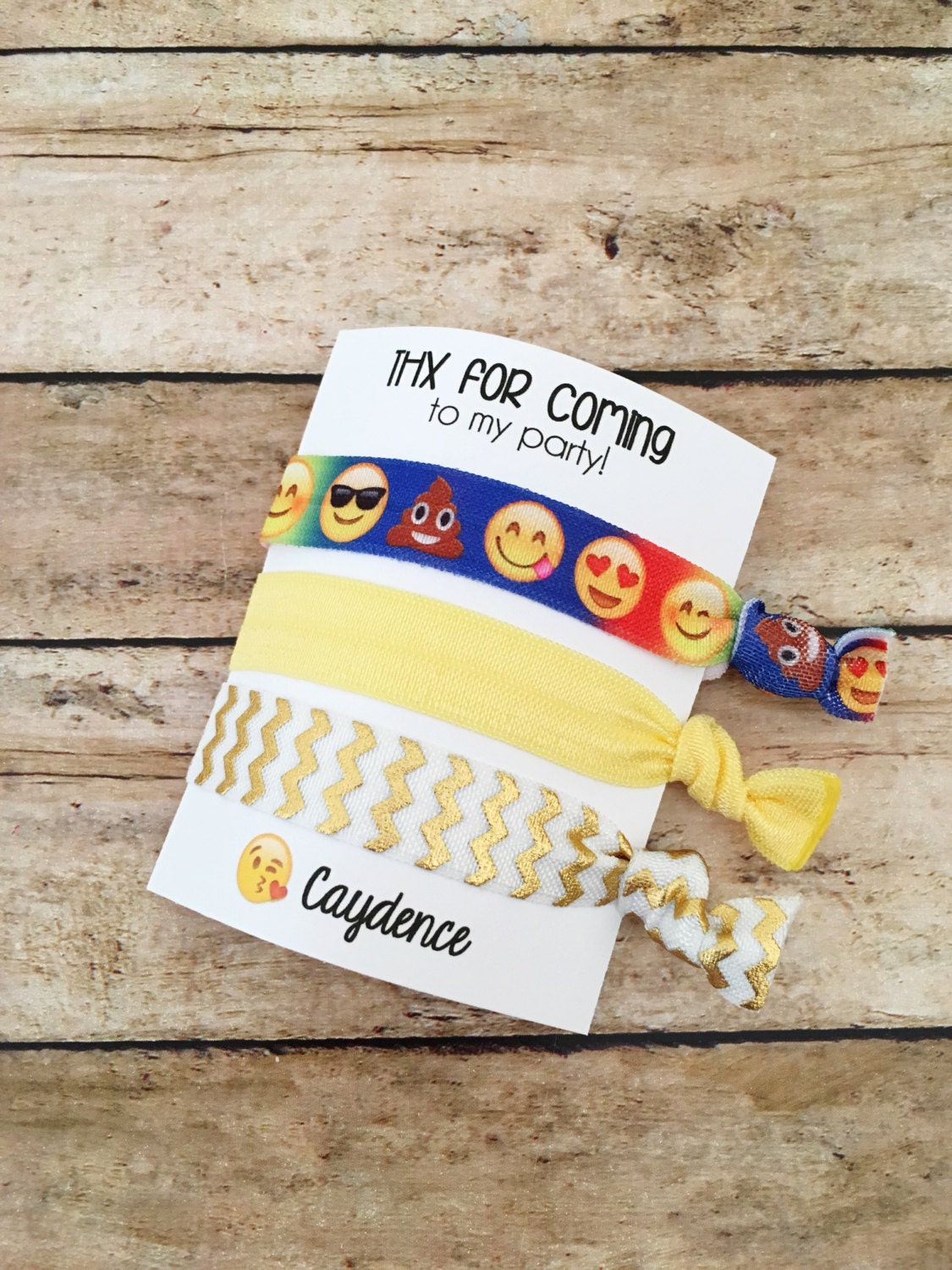 Emoji Party Favors Emoji Birthday Favor Emoji Hair Tie Hair