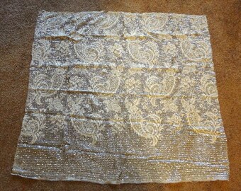 4 Pieces Remnants for Projects 1950s Couture Hand Beaded and Hand Sequinned