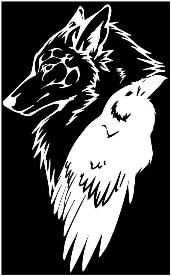 Odin thor viking norse wolf raven rune protection sticker