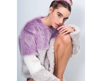 The '' LILLY BLOSSOM '' faux fur coat