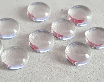 round domes 20 x 8 mm glass cabochons