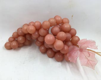Vintage Pink Plastic Grapes