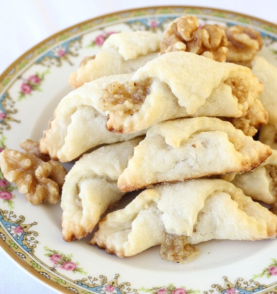 Hungarian Walnut Kifli Walnut Filled Cookies Butter Cookies