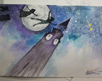 Watercolor Peter Pan art