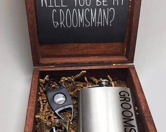 Groomsman proposal Will you be my groomsman Groomsman Proposal box Best Man proposal Groomsman Gift will you be my best man