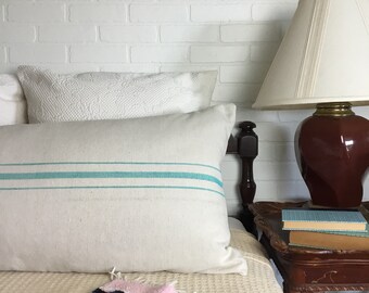 French Grain Sack Style Body Pillow Cover