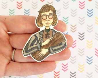 Lady with Log jewelry - Unique Boutonnière