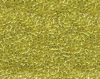 5g DB145 Miyuki Delica Bead Silverlined Yellow