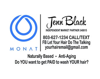 FREE SHIPPING!!! Monat Personalized Car Decal