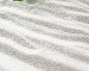 0.5mm White tiny sands, weeny quartz sand great for succulent planter terrarium accessories, jewelry crafts supplies
