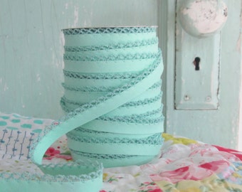 Mermaid Crochet Edge Double Fold Bias Tape (No. 56)