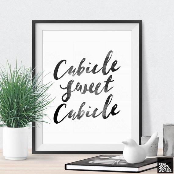 printable office quote cubicle sweet cubicle wall decor office