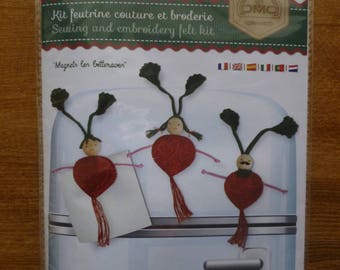 Sewing and embroidery "Magnets beets" felt Kit