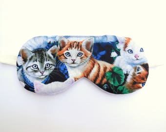 Cat Sleep Mask, Womens Eye Mask, Kids Sleep Mask, Eye Mask for Girl, Cat Eye Mask for Child, Sleep Mask Toddler, Sleeping Mask for Cat Lover