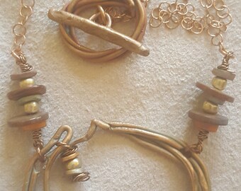 Handmade Bronze Pendant Necklace