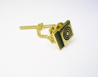 Vintage 10 K Gold Tie Tack / Tie Pin / Company Award / Gentleman Wedding Jewelry / Men's Formal Wear / Tie Accessory