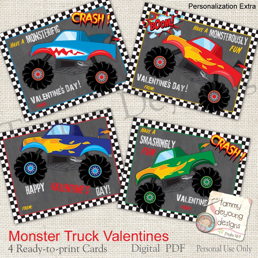 monster-truck-valentine-cards-for-kids-boys-valentines