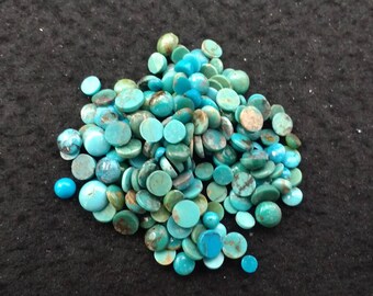 Vintage Turquoise 2-7mm Rounds Cabochons