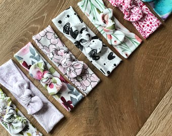 Top Knot Headband in Organic Cotton - You Choose Print