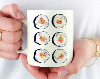Sushi Mug - Sushi Lover Gift - Sushi Coffee Mug - Unique Sushi Gifts