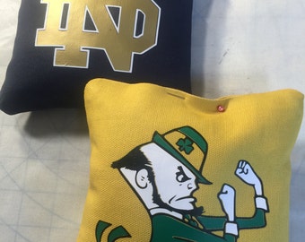 Notre Dame cornhole bags