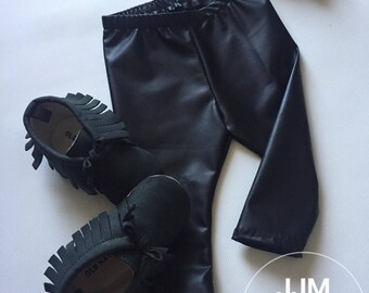 Faux leather leggings