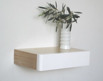 Pacco Floating Drawer in Birch White