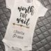 Adoption, Worth the wait baby onesie, Personalized.