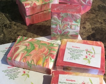 Sweetpea fragranced soap 5.25 oz