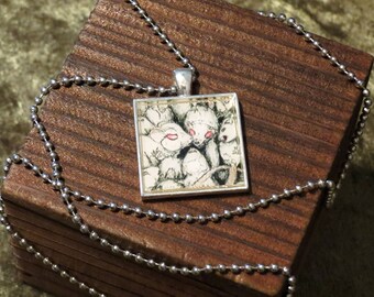 Mice - Rats - Necklace Pendant - Ball Chain - Link Chain - Rodents - Squished