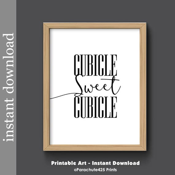 Cubicle Sweet Cubicle Cubicle Printable cubicle decor