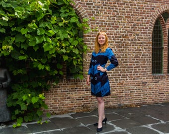 Dress Indigo Multi Eyes