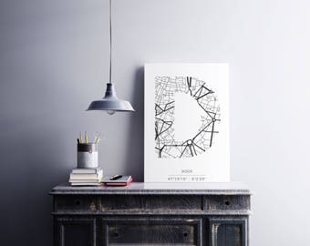 Poster Dijon - Monogram (A4)