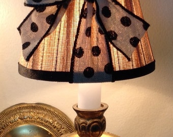 Chandelier Lamp Shade in Natural and Black