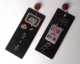 Embroidered & laminated bookmark