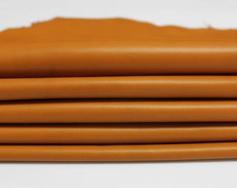 CUOIO TAN Italian soft Lambskin Lamb leather hide skin pelt skins hides